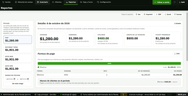 Reportes en De la Venta